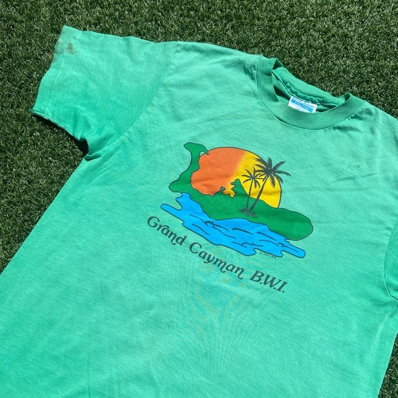 VTG 80’s Grand Canyon Lite Green Tee - Picture 3 of 5